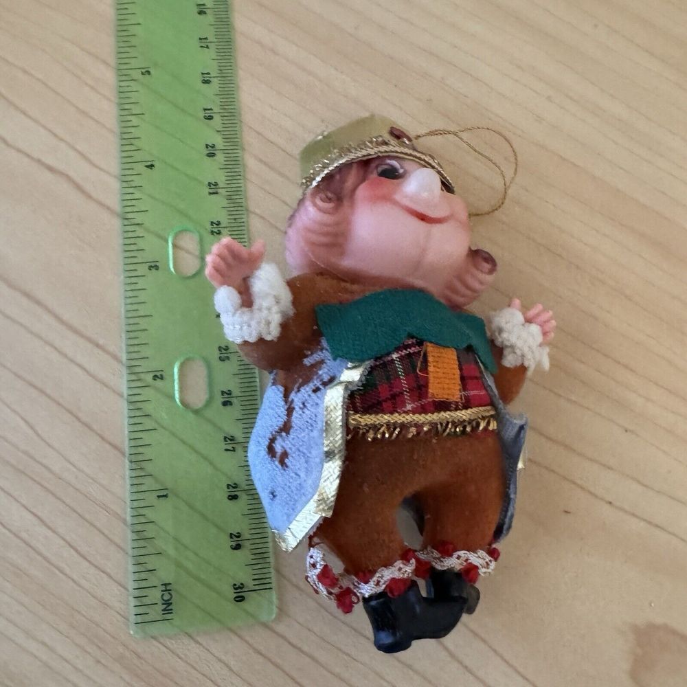Vintage 1960s Christmas Ornament Old King Cole Alice In Wonderland Kitsch‎ Retro - Picture 9 of 9